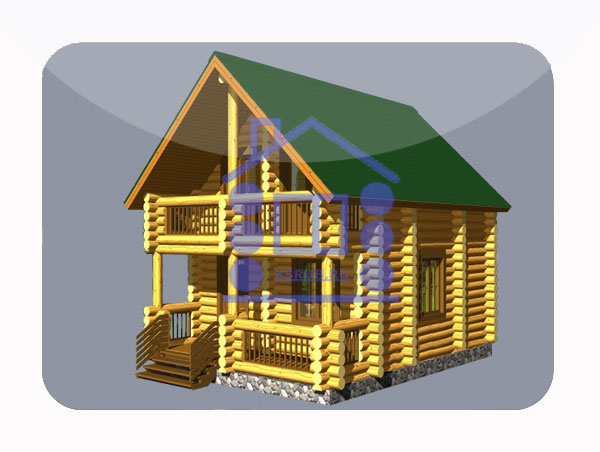 эскизный проект деревянный дом 68,8м из костромы