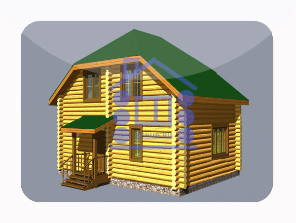 эскизный проект деревянный дом 81.7м из костромы