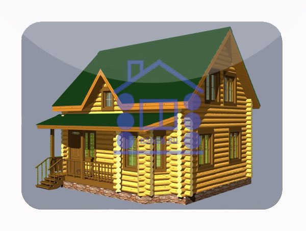 эскизный проект деревянный дом 89.9м из костромы