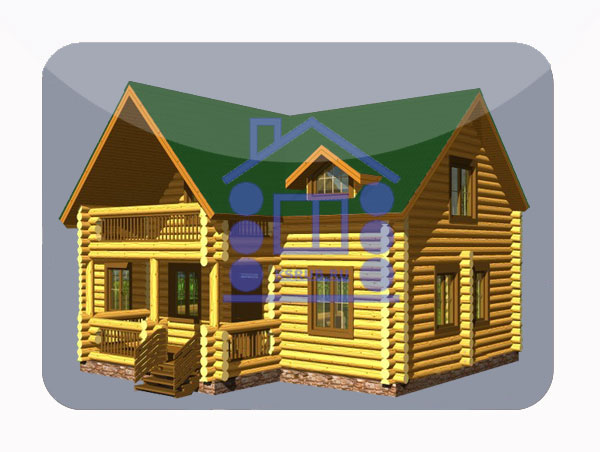 эскизный проект деревянный дом 166м из костромы