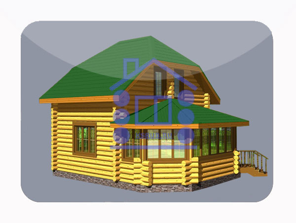 эскизный проект деревянный дом 76,8м из костромы